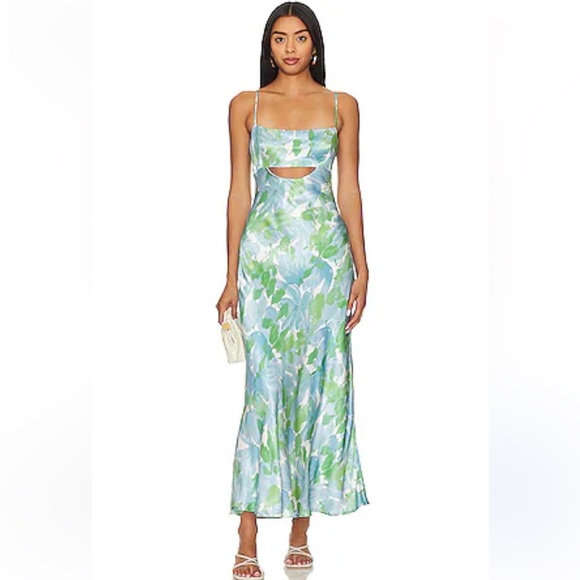 Free people revolve Astr the label Bellerose maxi floral satin dress - Picture 1 of 11
